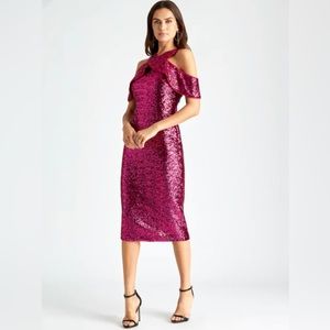 Chic Sequin Midi Dress Rachel Roy